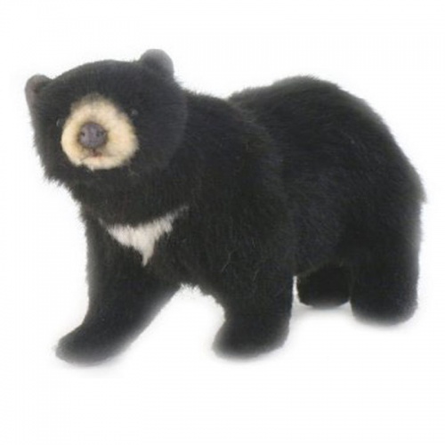 Mini Black Bear Plush Soft Toy by Hansa